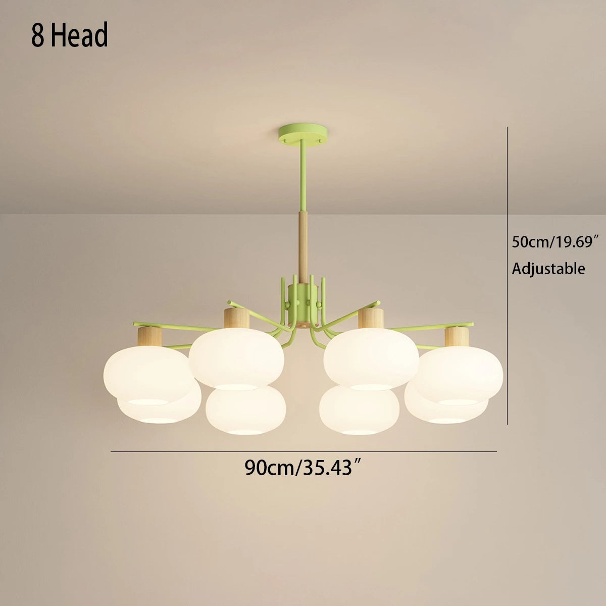 Antizer Pastoral American Retro Flower Chandelier