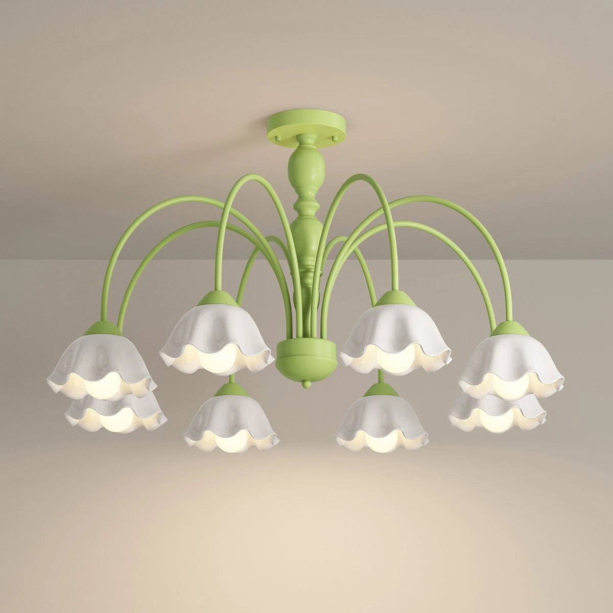 French Pastoral Style Flower Chandelier