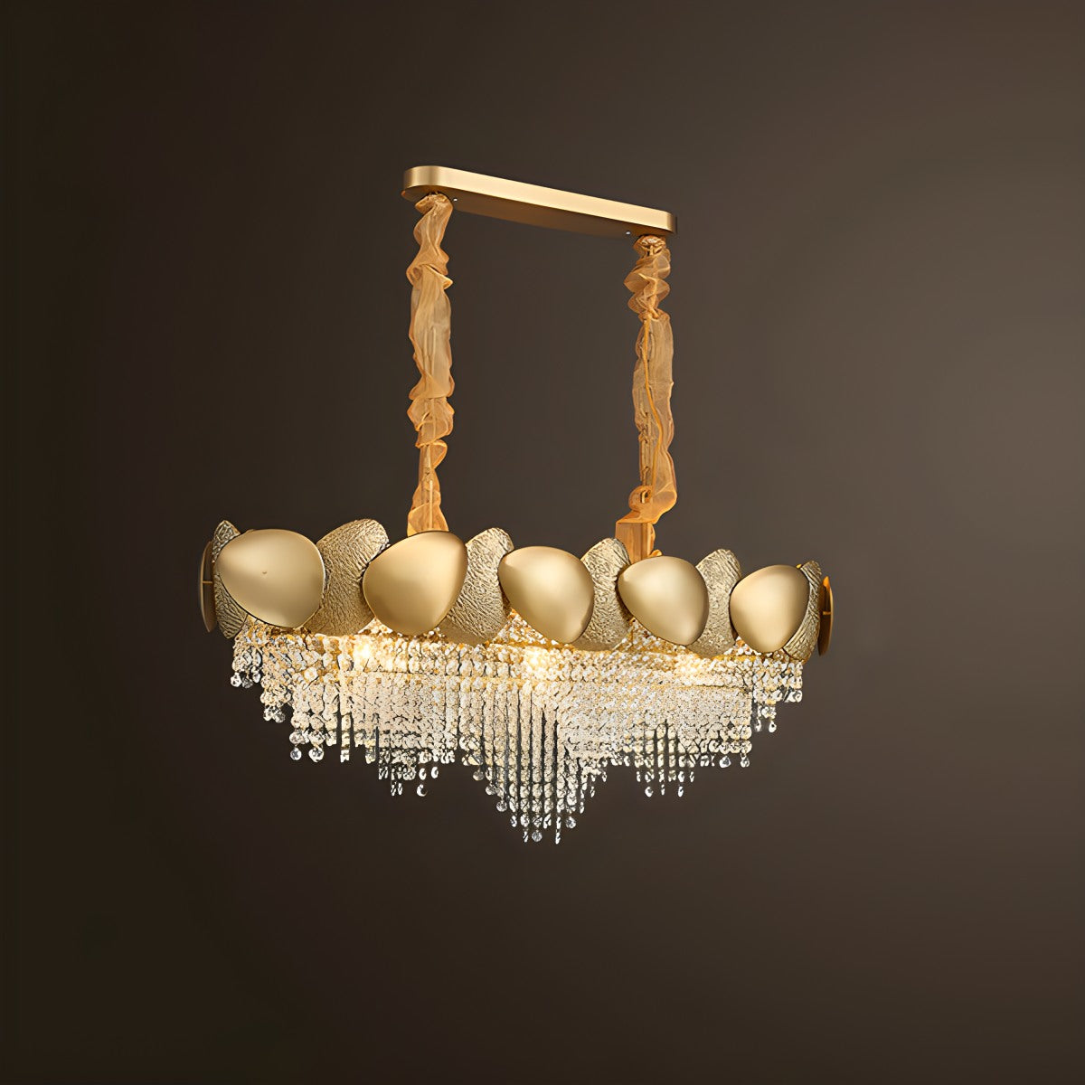 Luxurious Crystal Golden Chandelier