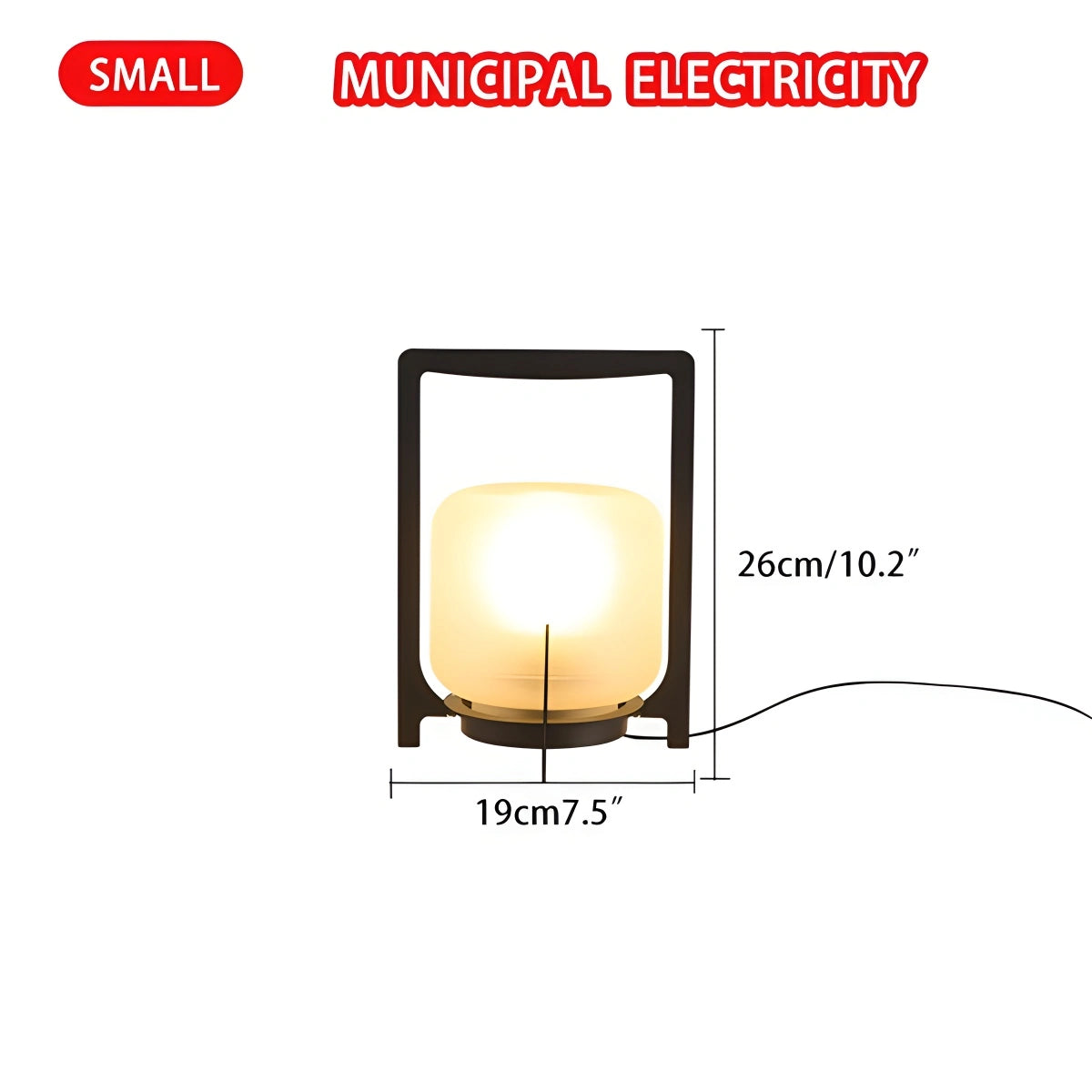 Solar Glass Lantern Outdoor Light