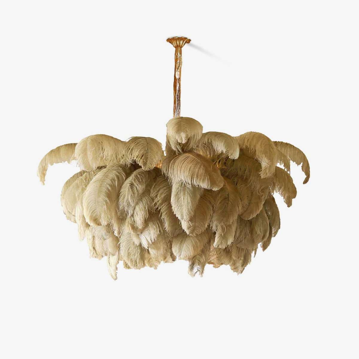 Ostrich Feather Chandelier