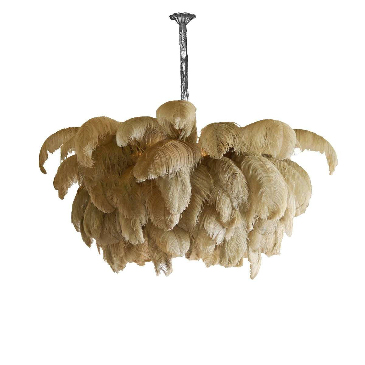 Ostrich Feather Chandelier