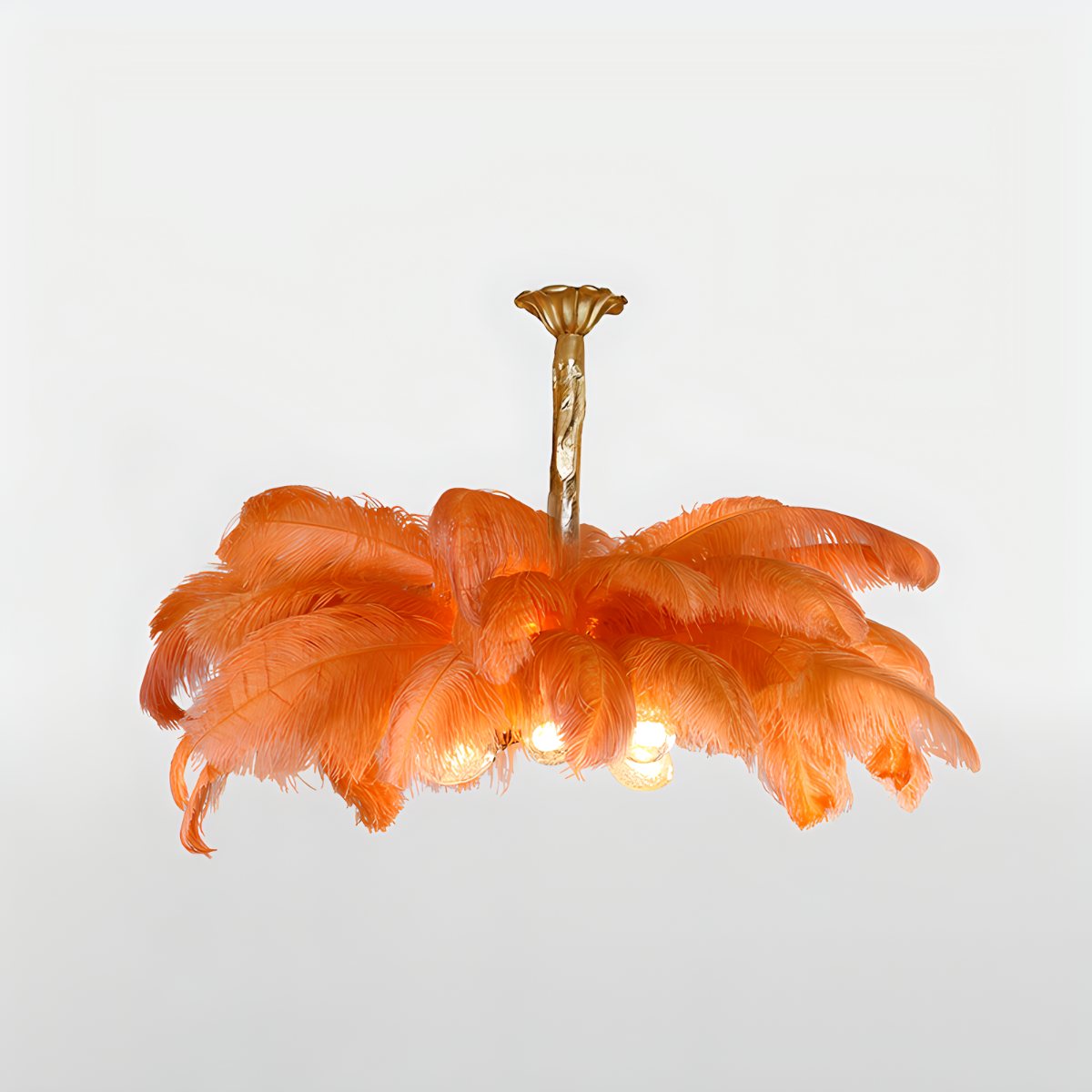 Ostrich Feather Chandelier