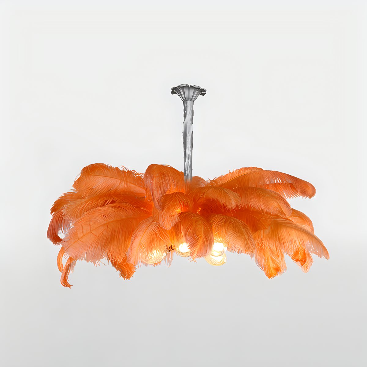 Ostrich Feather Chandelier