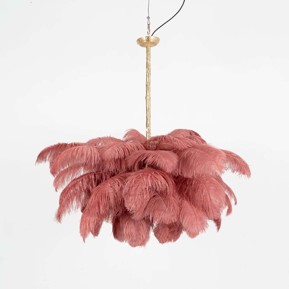 Ostrich Feather Chandelier