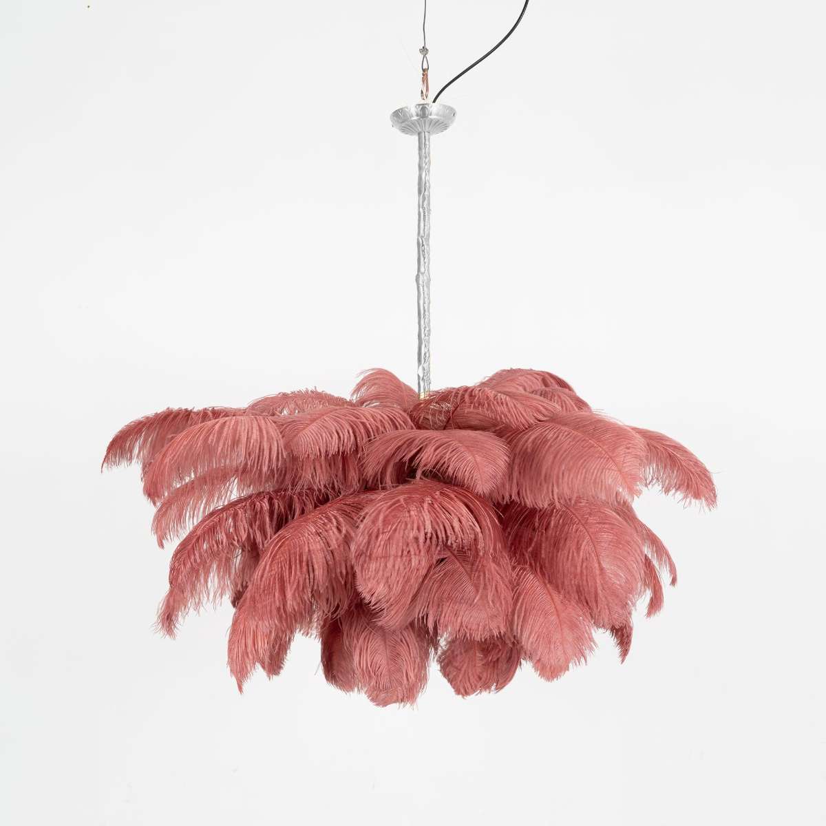 Ostrich Feather Chandelier