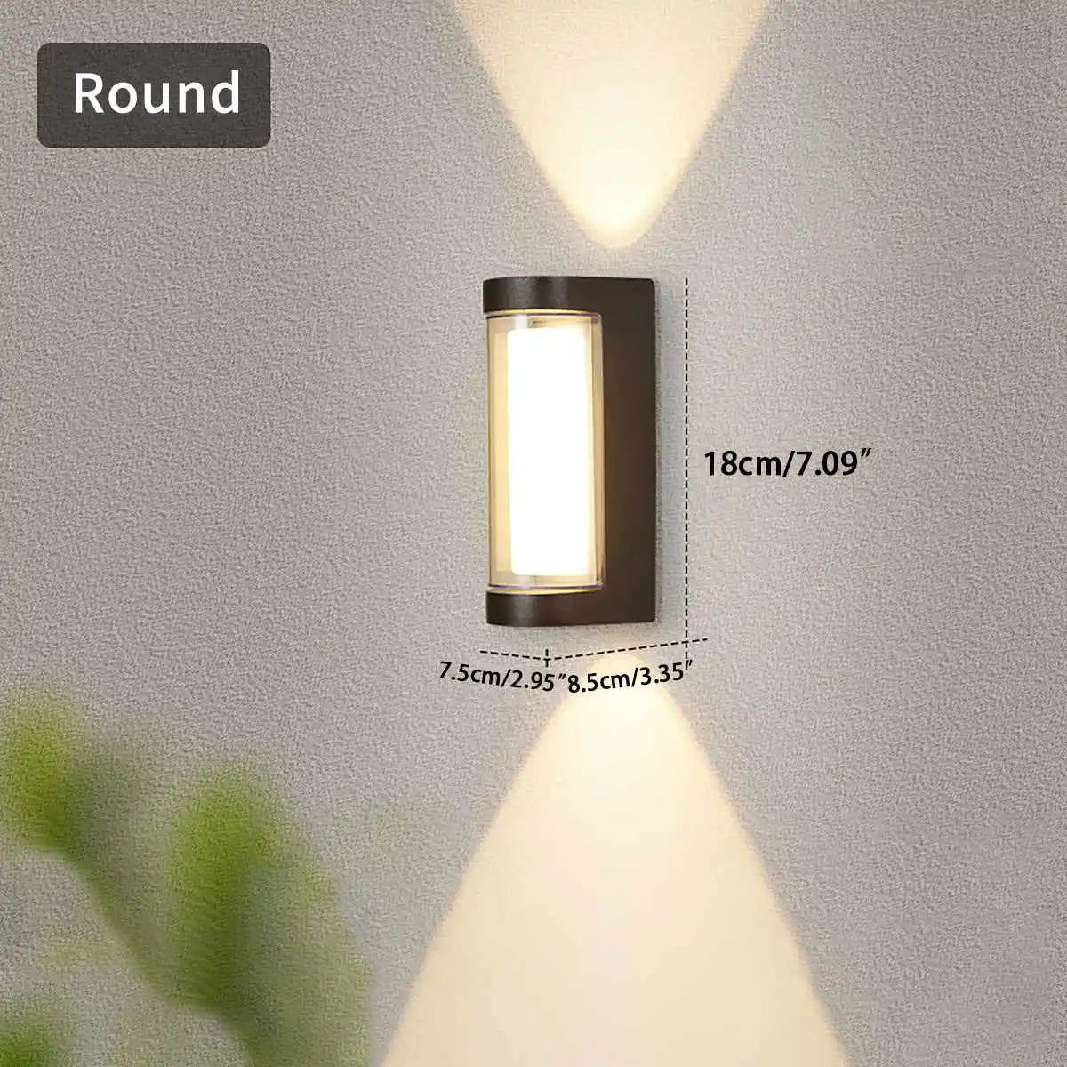 Cylinder & Square Column Outdoor Waterproof Wall Lamp