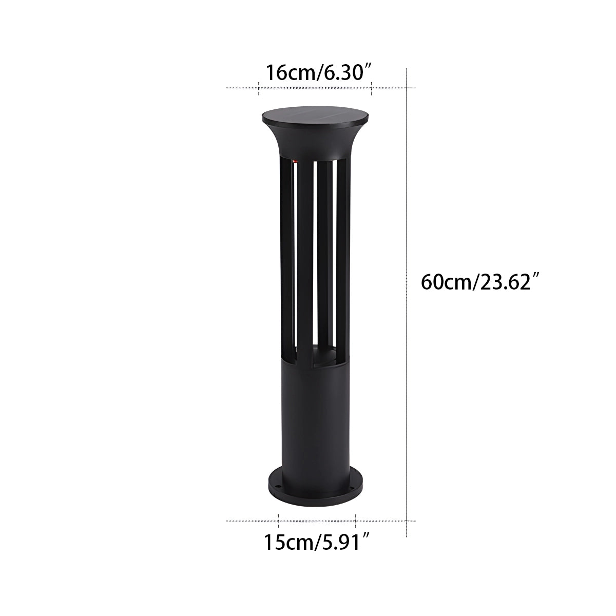 Cylindrical Lawn Outdoor Floor Lamp