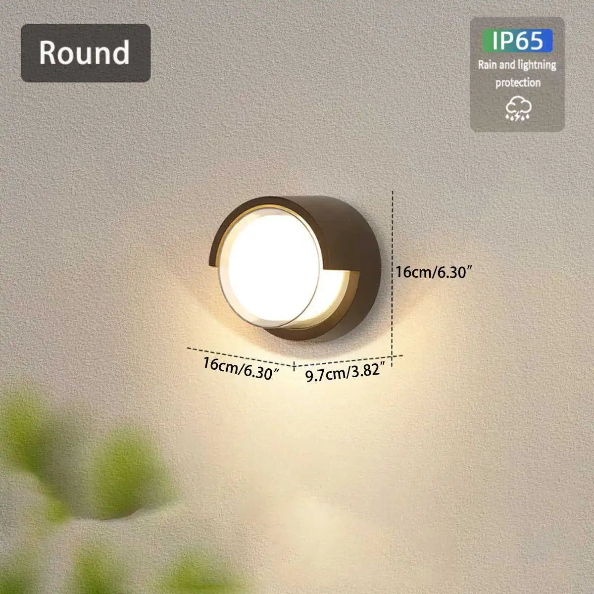 Double-Layer PC Protective Outdoor Wall Light