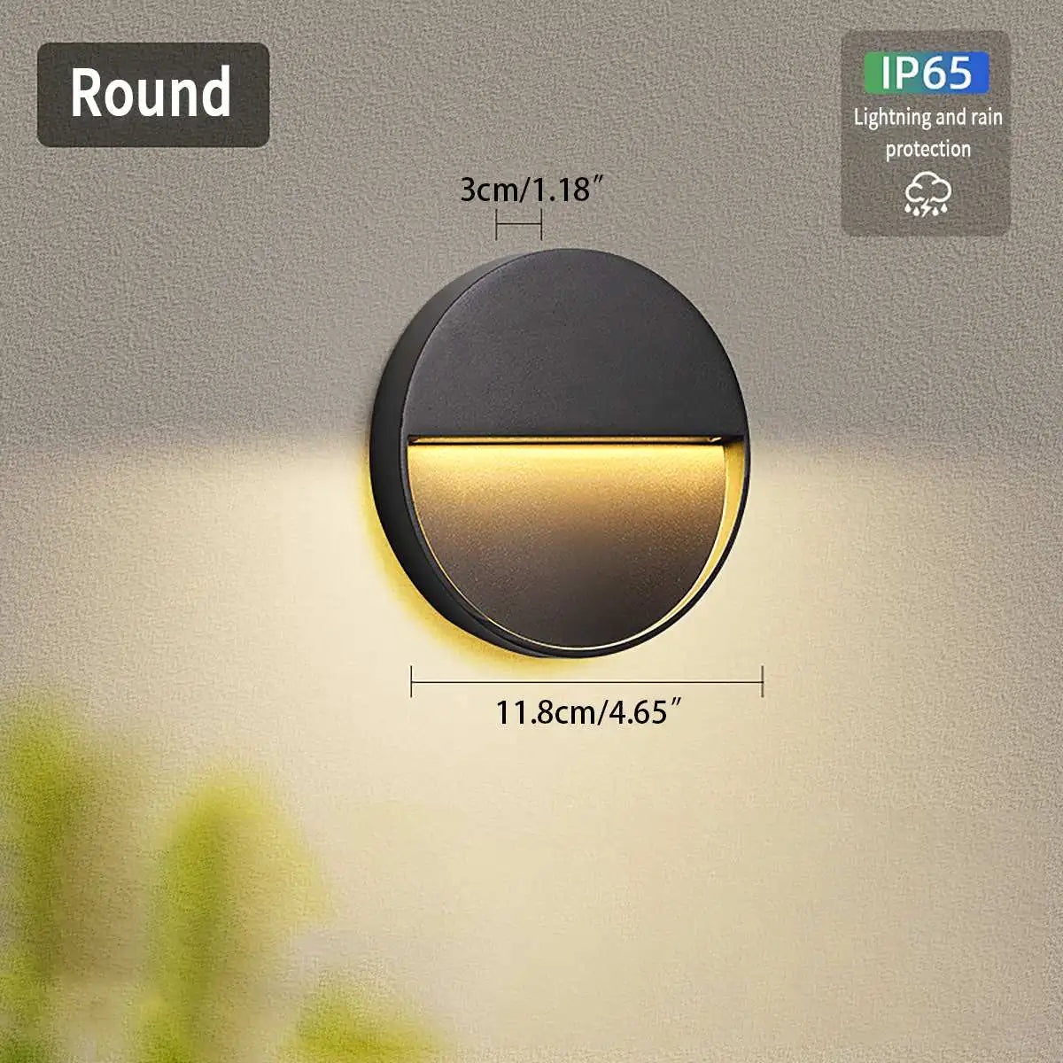 Round & Square Outdoor Waterproof Wall Light