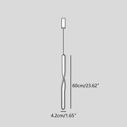 Antizer Modern LED Linear Pendant Light Bedside Lamp