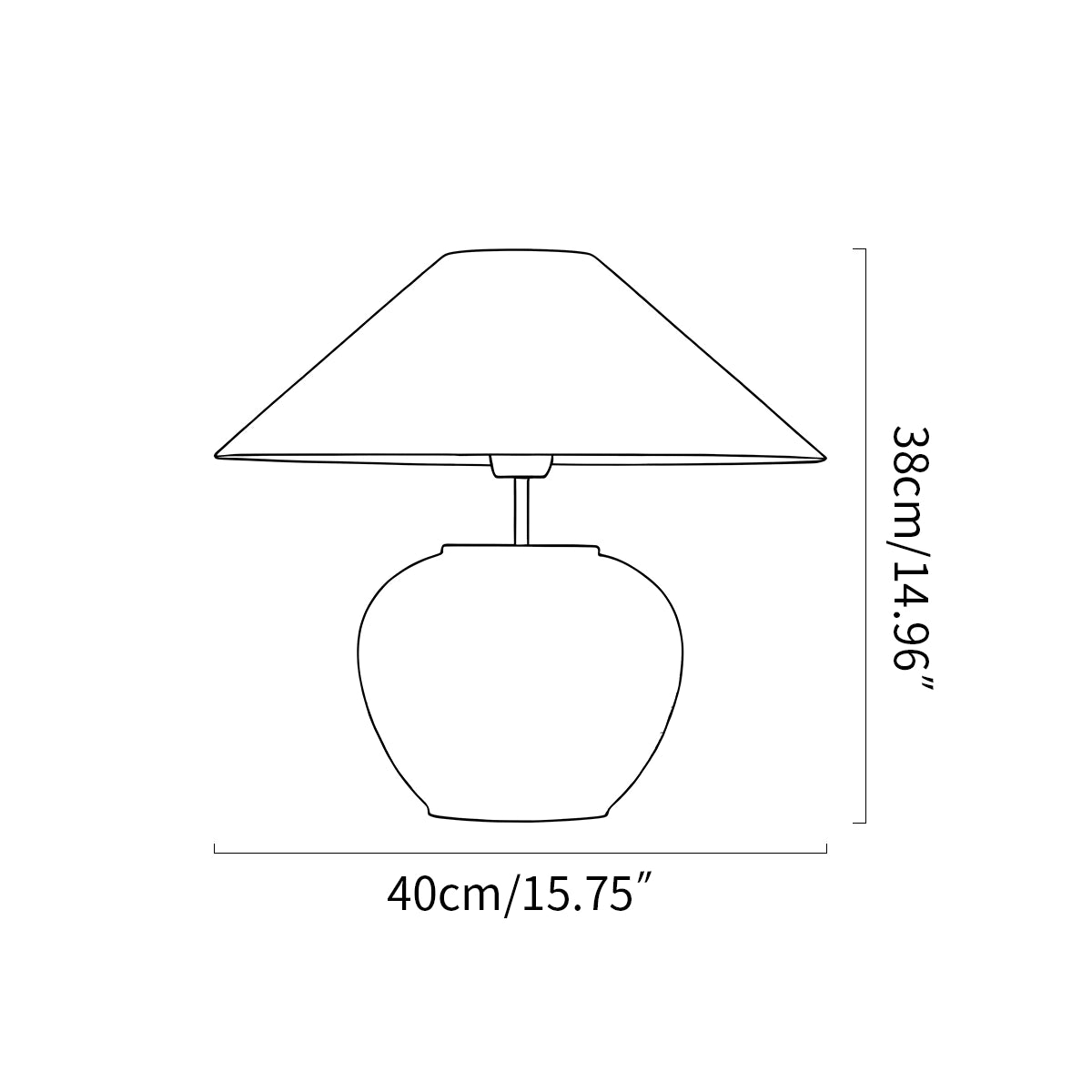 Antizer Vintage Ceramic Table Lamp