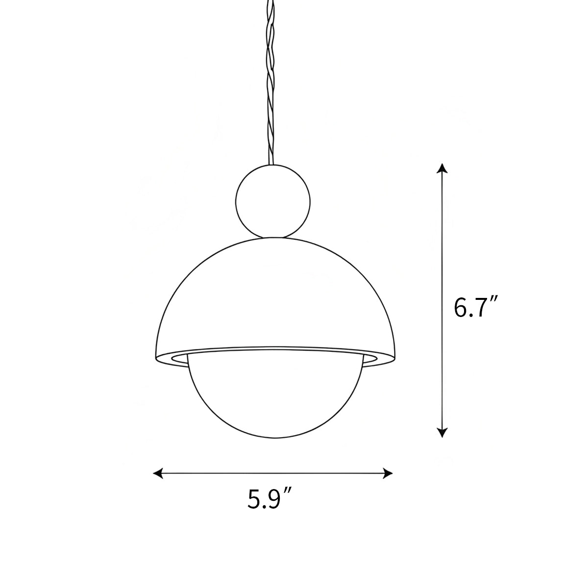 Antizer Palermo Pendant Light for Bedside