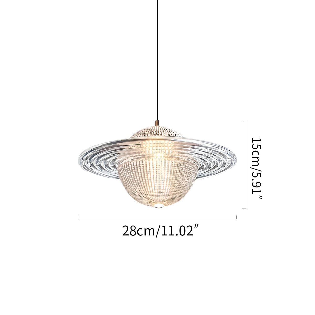 Antizer Modern Glass Planet Pendant Light