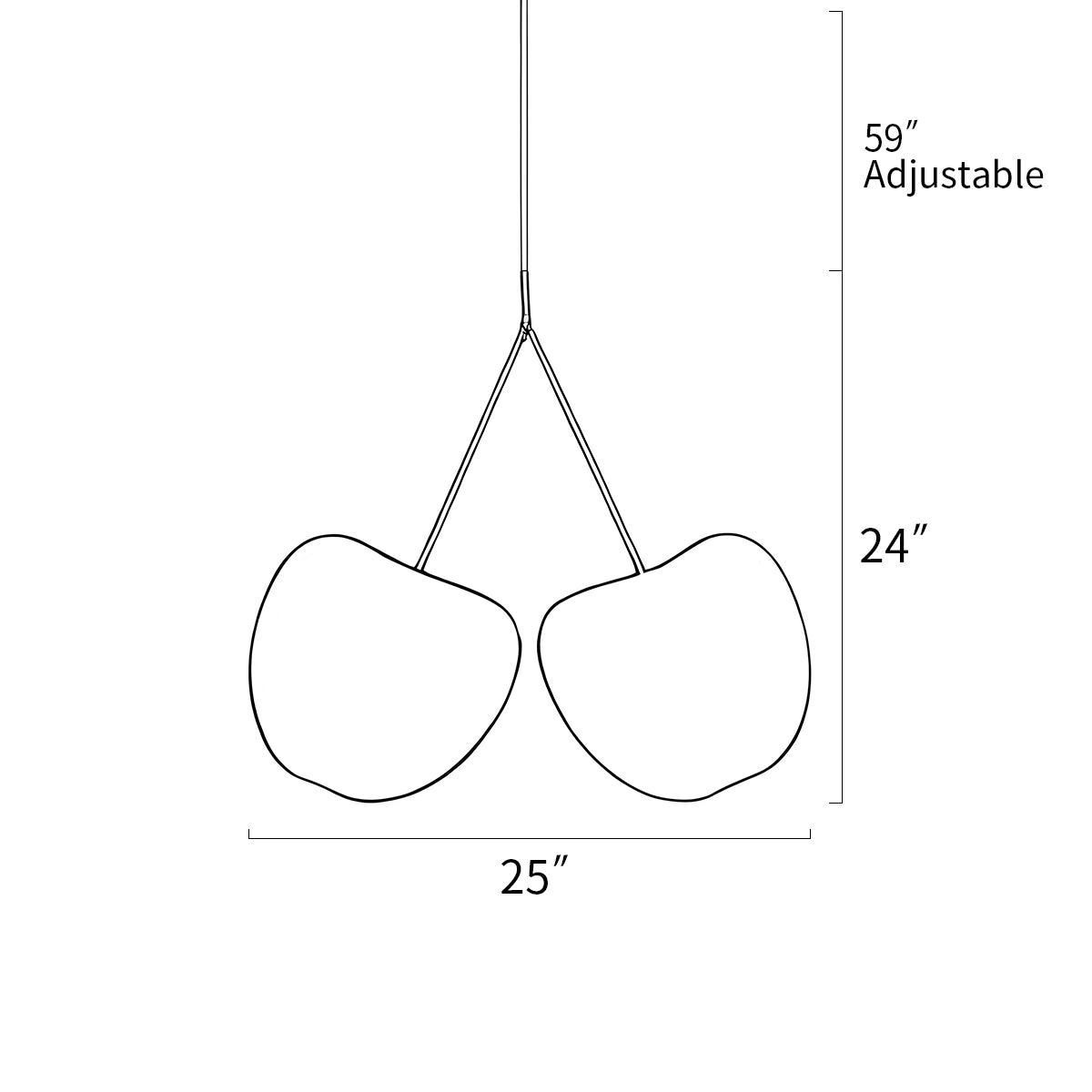 Antizer Cherry Metal Chandelier for Dining Room