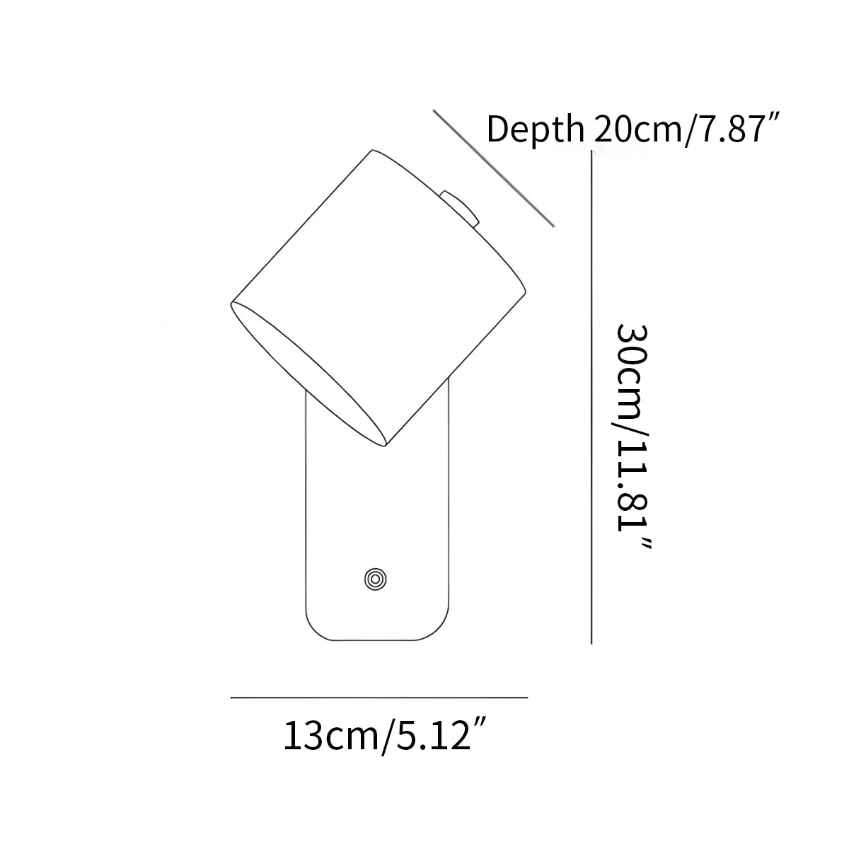 Antizer Rotatable Cylinder Wall Lamp