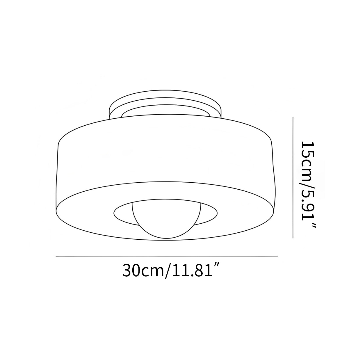 Antizer Wabi Sabi Simon Ceiling Lamp for Hallway
