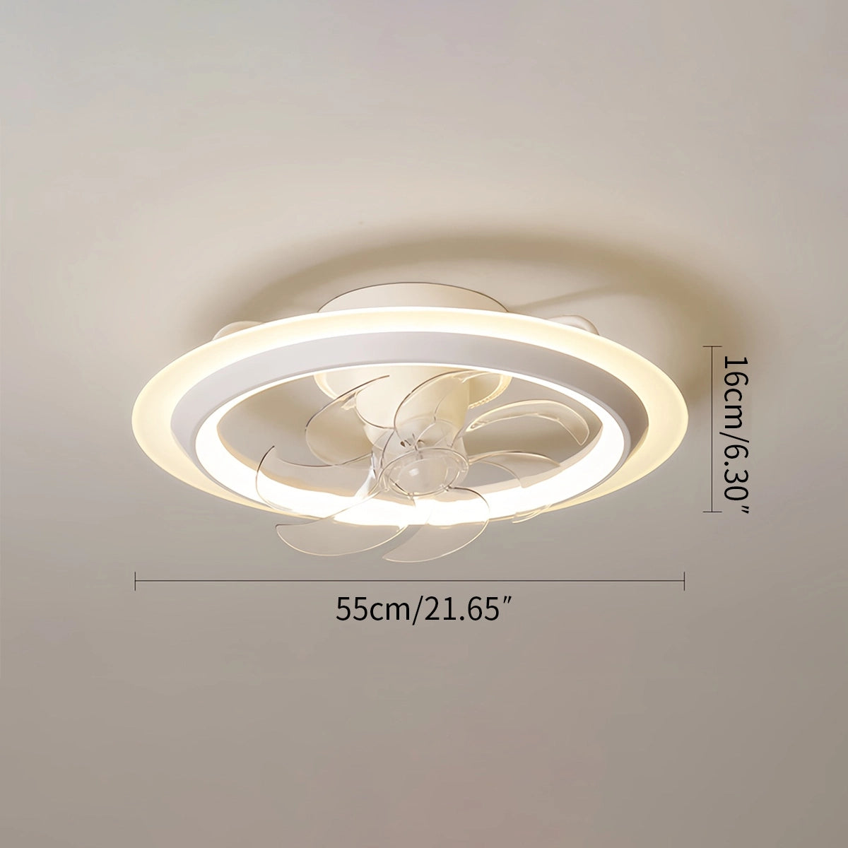 Antizer Creative 360° Rotating Ceiling Fan with Light