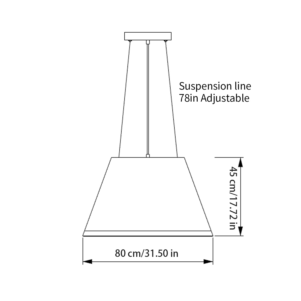 Antizer Double Layer Circular Acoustic Pendant Light for Office