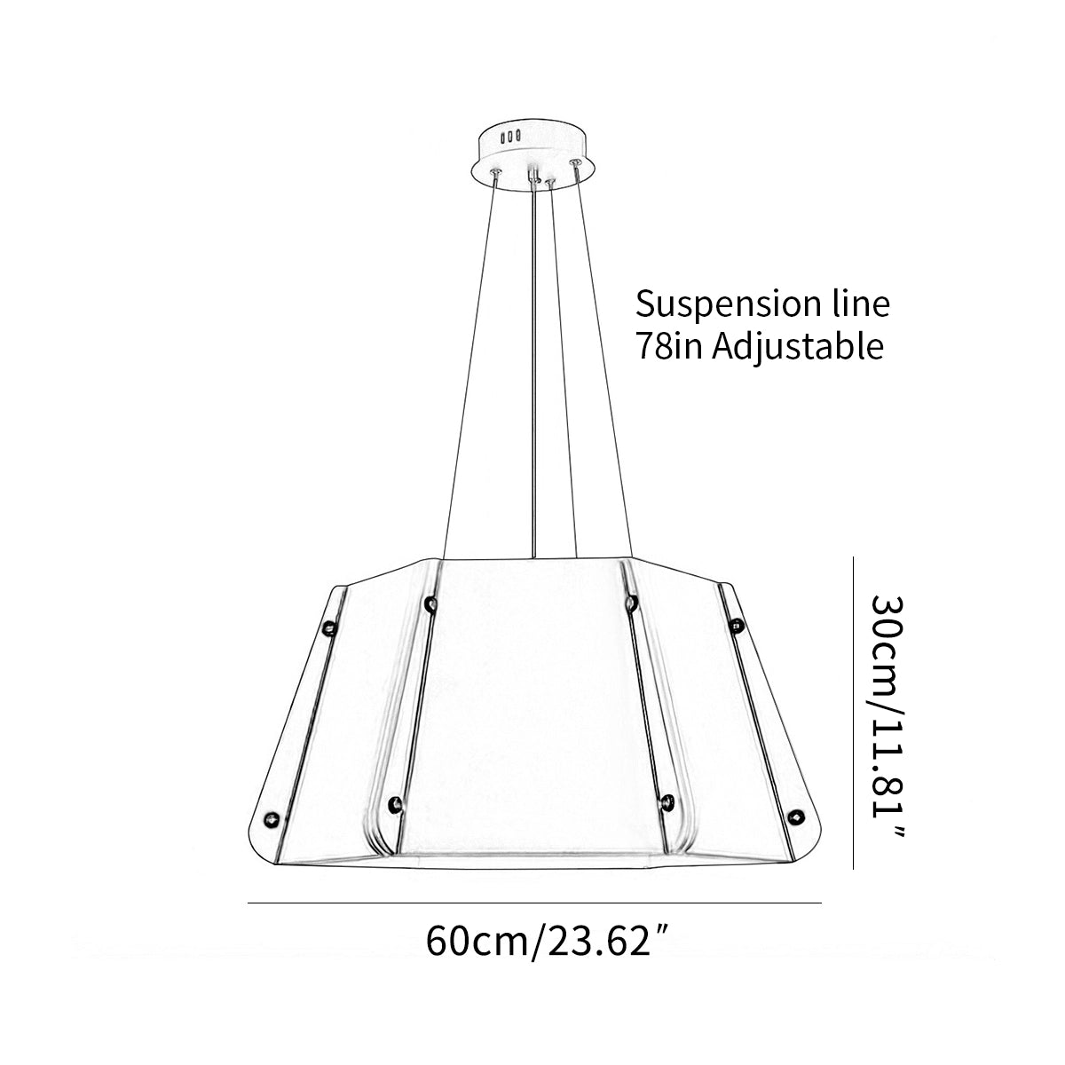 Antizer Outward Turning Circular Cone Acoustic Pendant Light