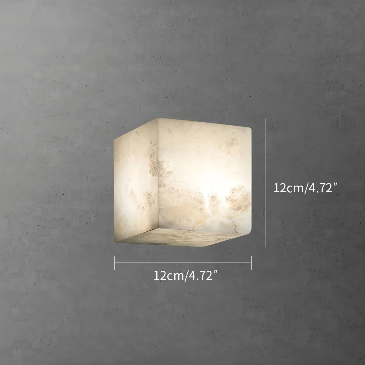 Antizer Simple Square Spanish Alabaster Wall Lamp for Living Room