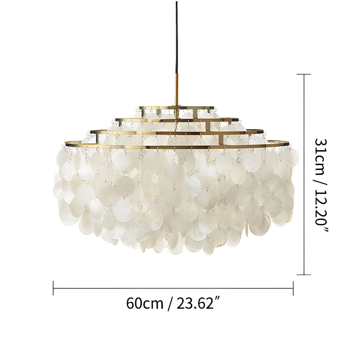 Round Shell Chandelier