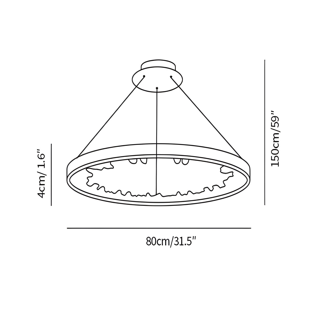 Luxury Circle Crystal Chandelier