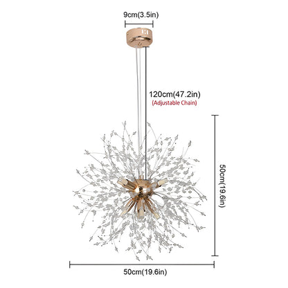 Antizer Charlie Dandelion Crystal Chandelier