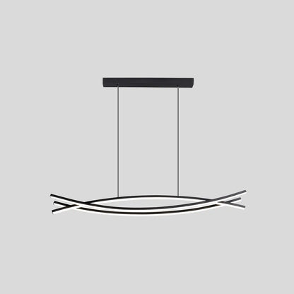 Antizer Eraj Curved LED Pendant Light for Kitchen Island