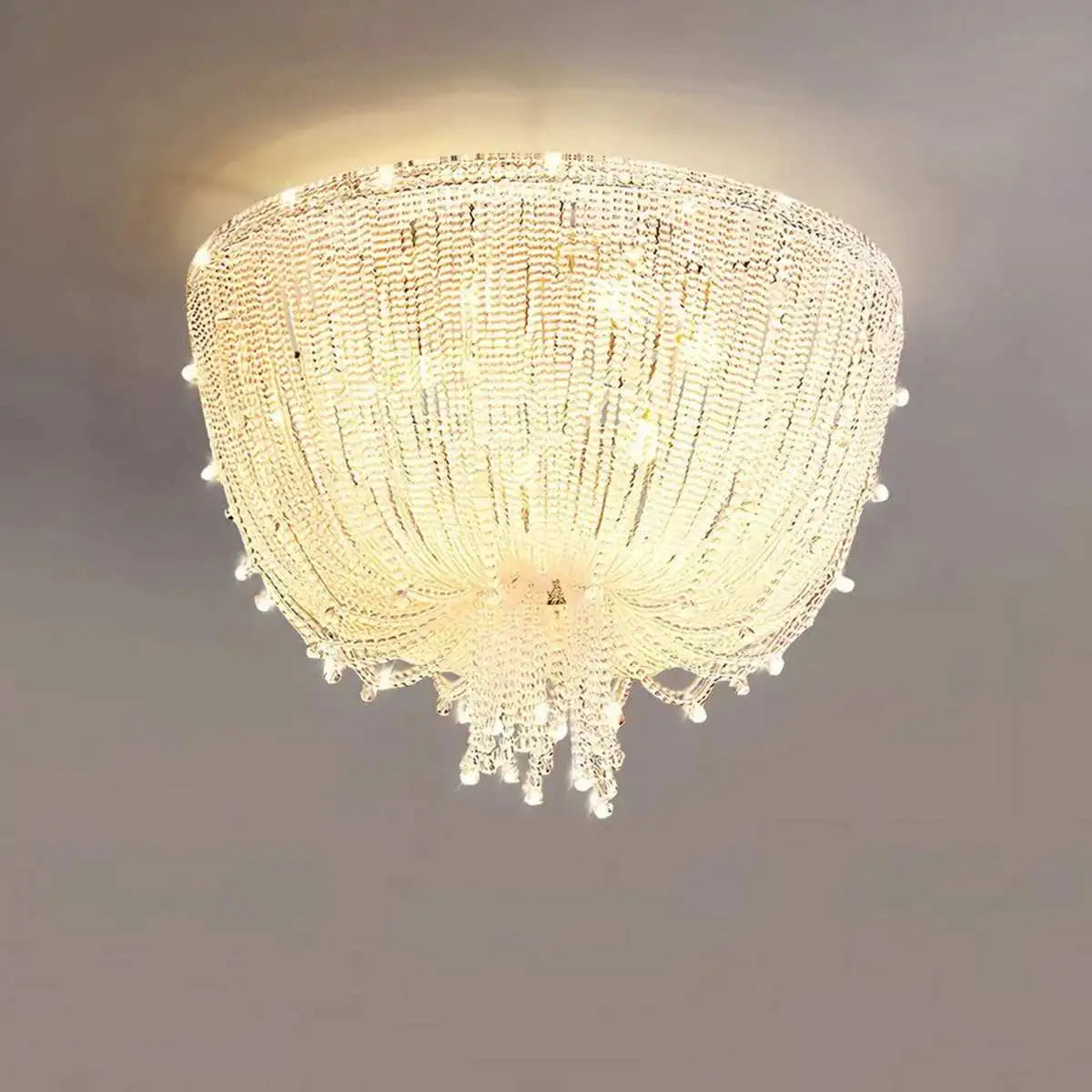 Antizer Creative Crystal Tassel Ceiling Light