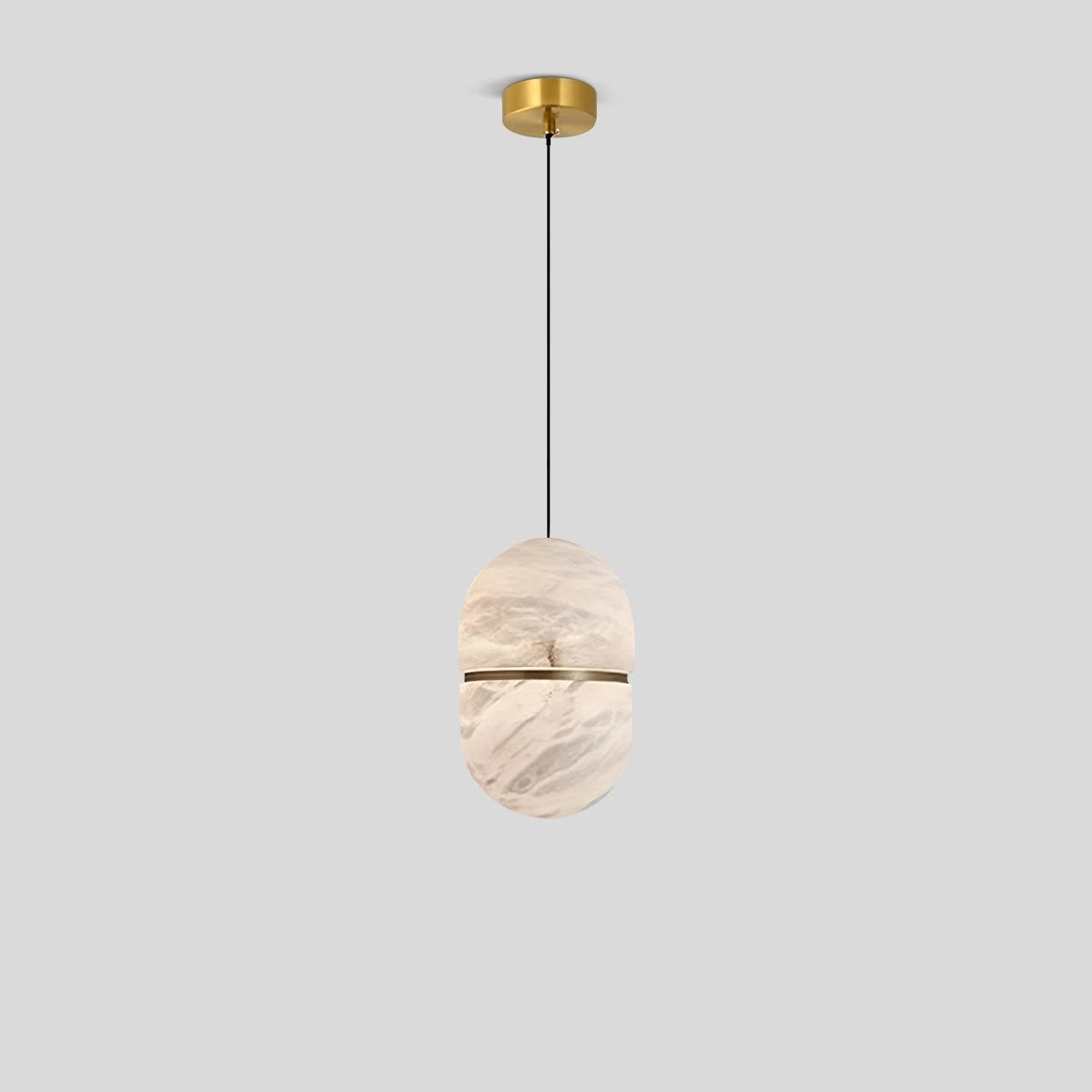 Antizer Modern Luxury Oval Spanish Alabaster Pendant Light