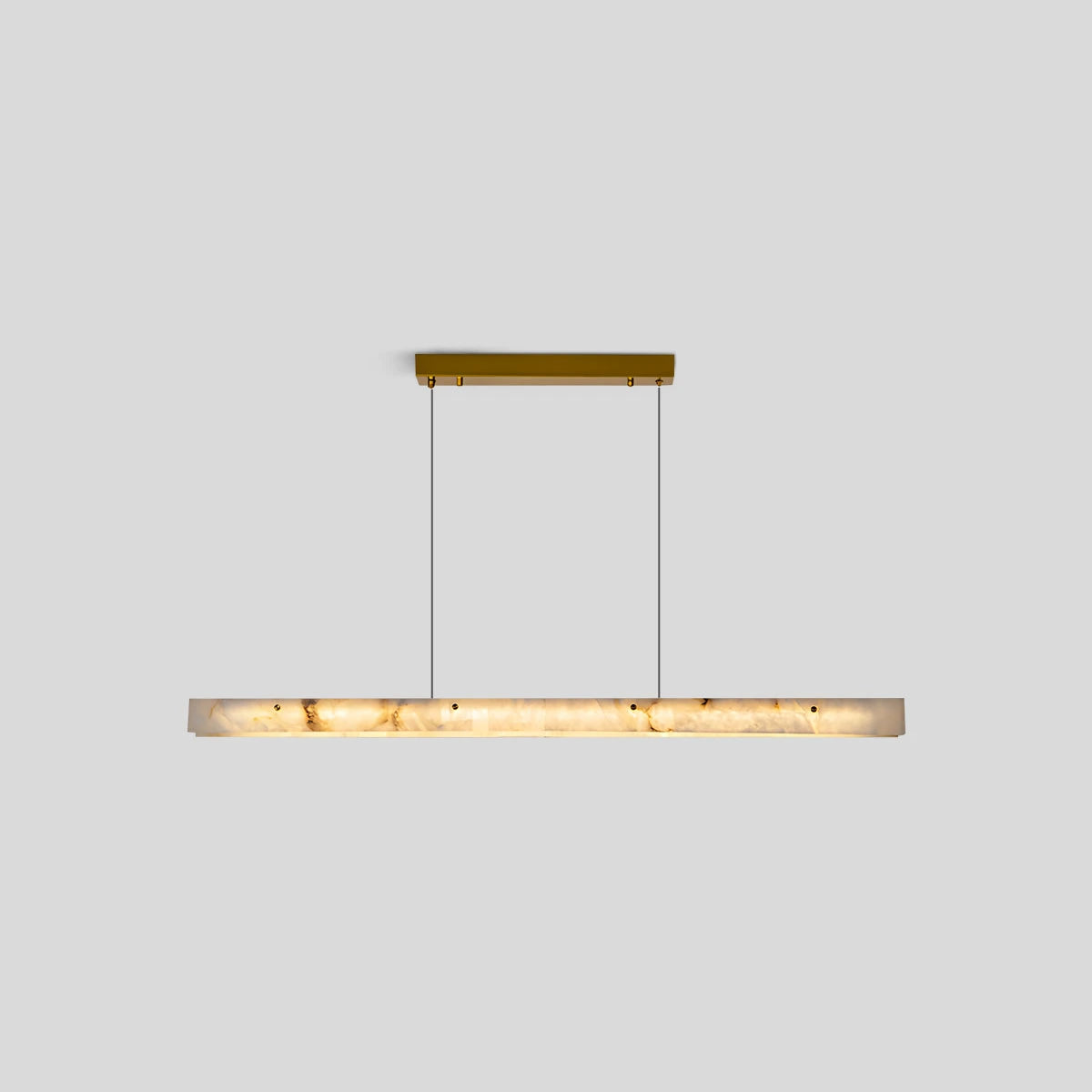 Antizer Modern Minimalist Linear Spanish Alabaster Pendant Light
