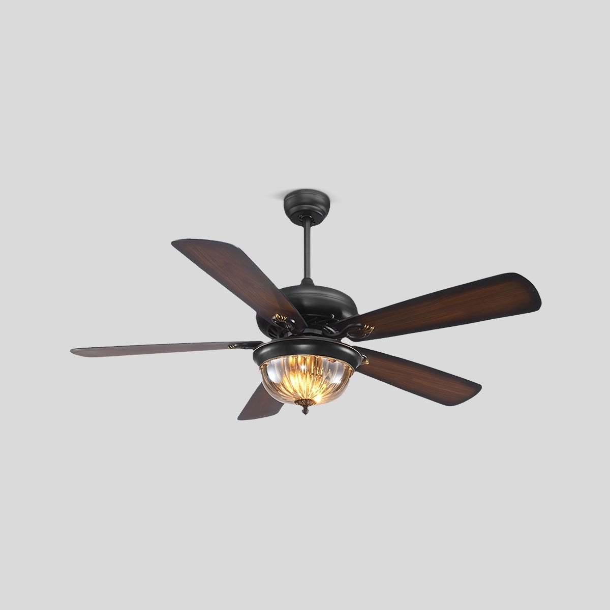 Antizer Vintage Wood Ceiling Fan Lamp for Living Room