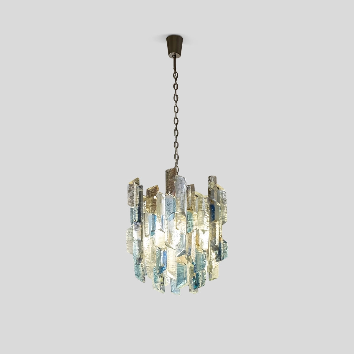 Antizer French Retro Ice Edged Glass Pendant Light