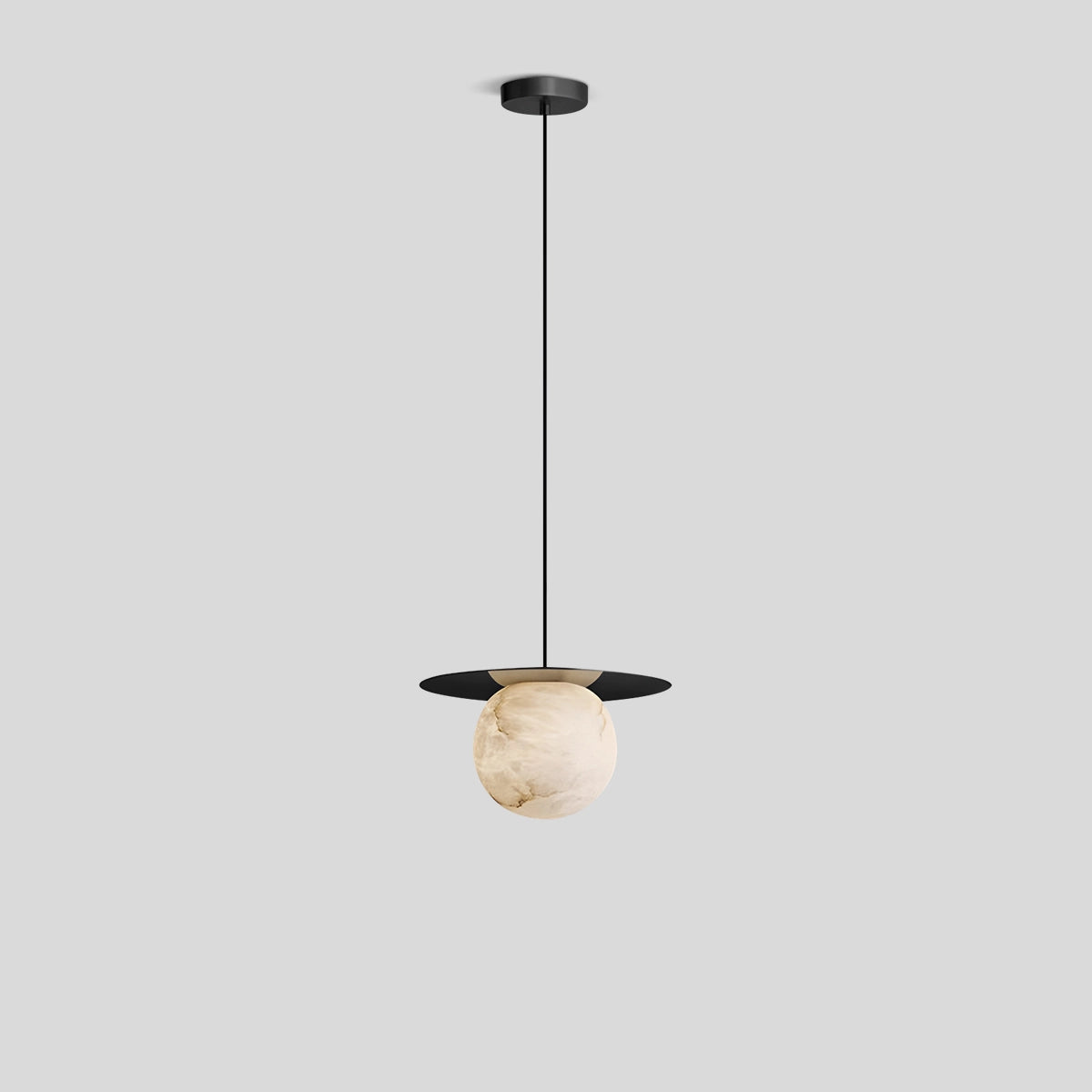 Antizer Luxury Spherical Natural Spanish Alabaster Pendant Light