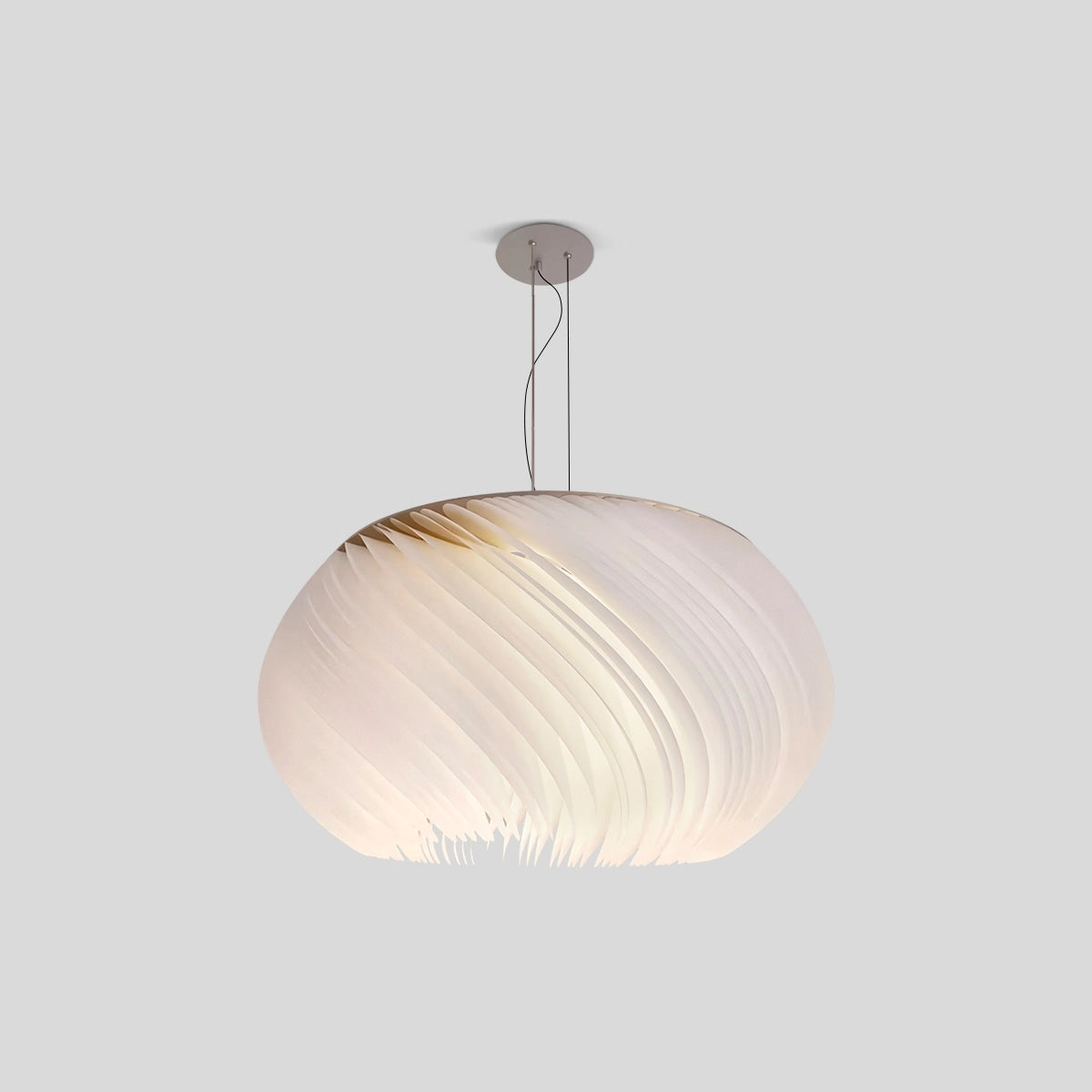 Antizer White Acrylic Petal Pendant Light for Living Room