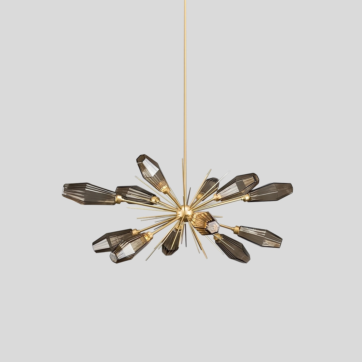 Antizer Kristal Rock Glass Chandelier for Dining Room