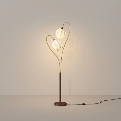 Antizer Double-Head Flower-Shaped Floor Lamp