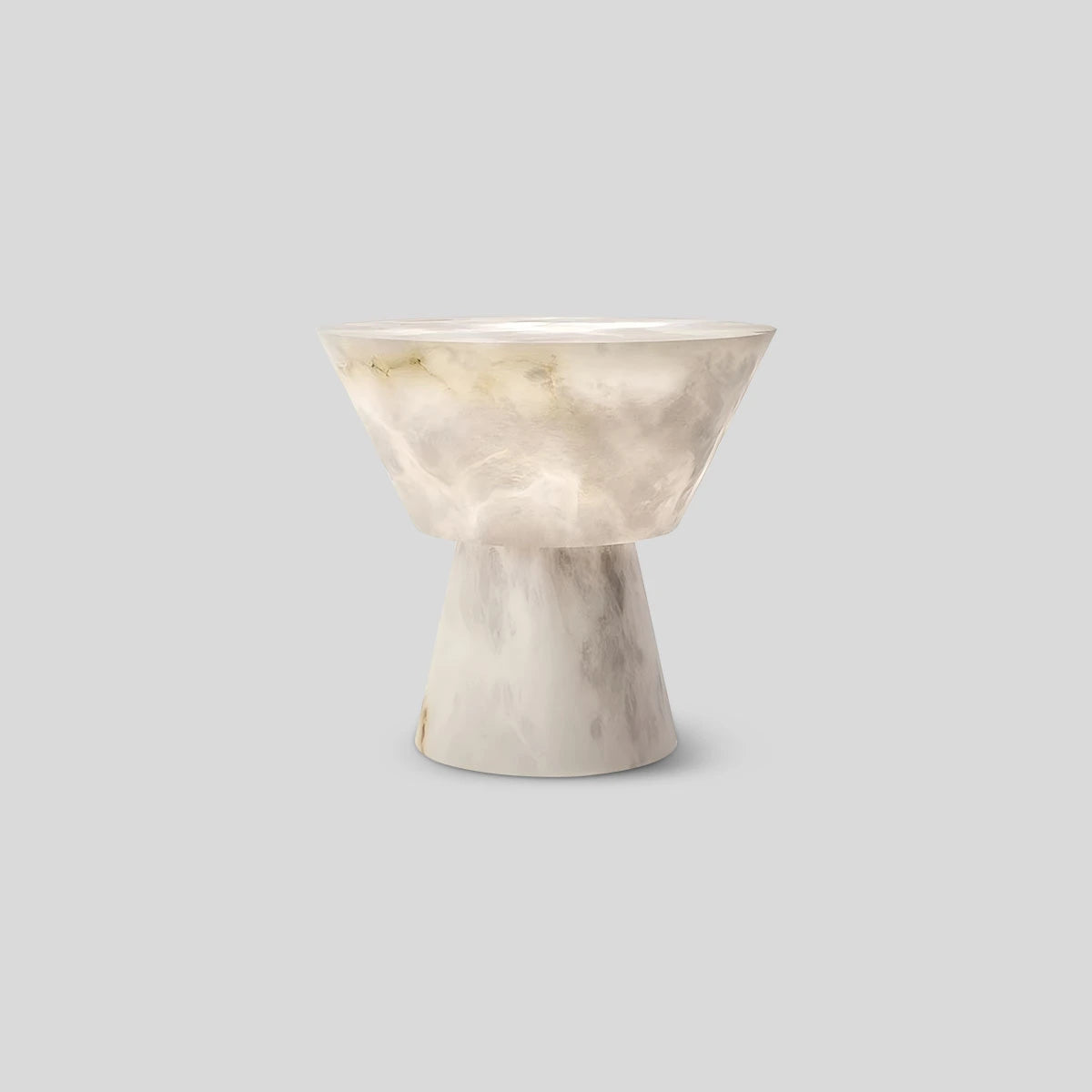 Antizer Spanish Spanish Alabaster Mushroom Head Table Lamp