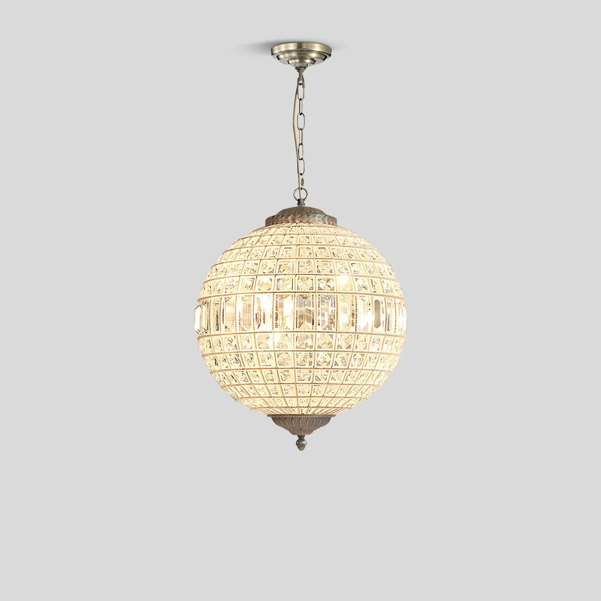 Antizer Crystal Sphere Pendant Light for Dining & Living Rooms