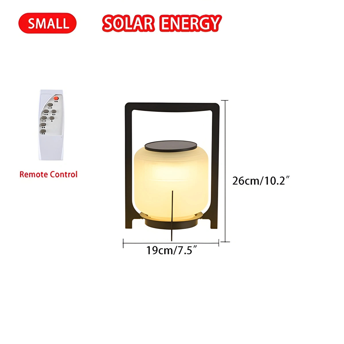 Solar Glass Lantern Outdoor Light