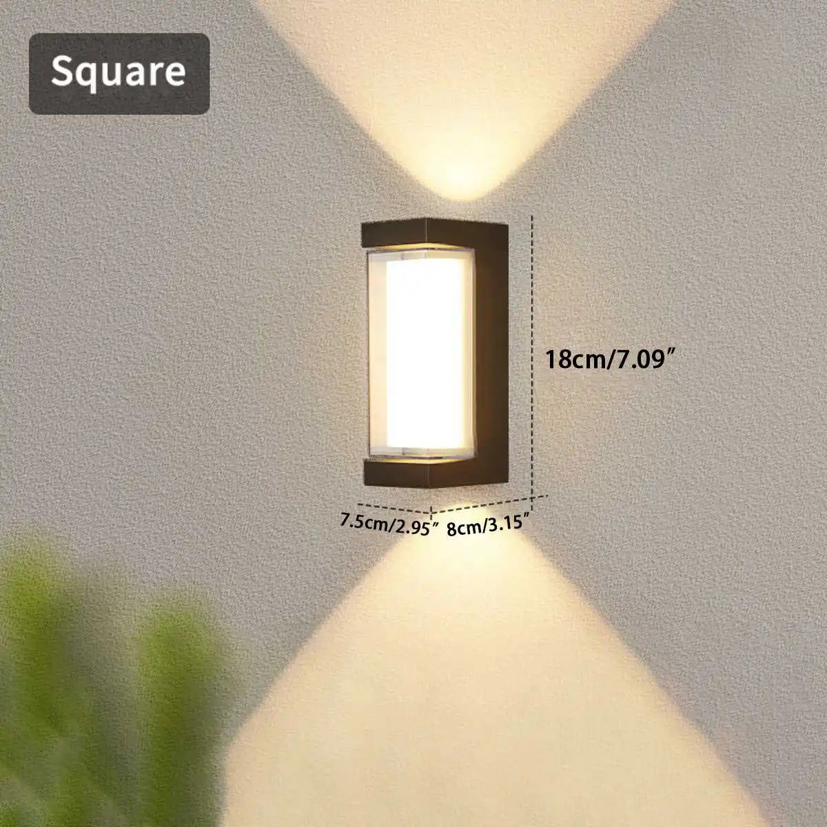 Cylinder & Square Column Outdoor Waterproof Wall Lamp