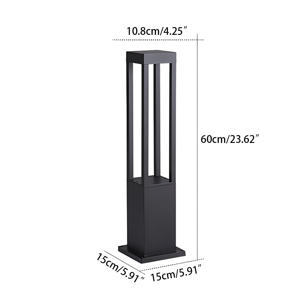 Cylindrical Lawn Outdoor Floor Lamp