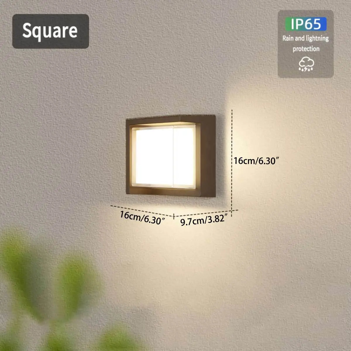 Double-Layer PC Protective Outdoor Wall Light