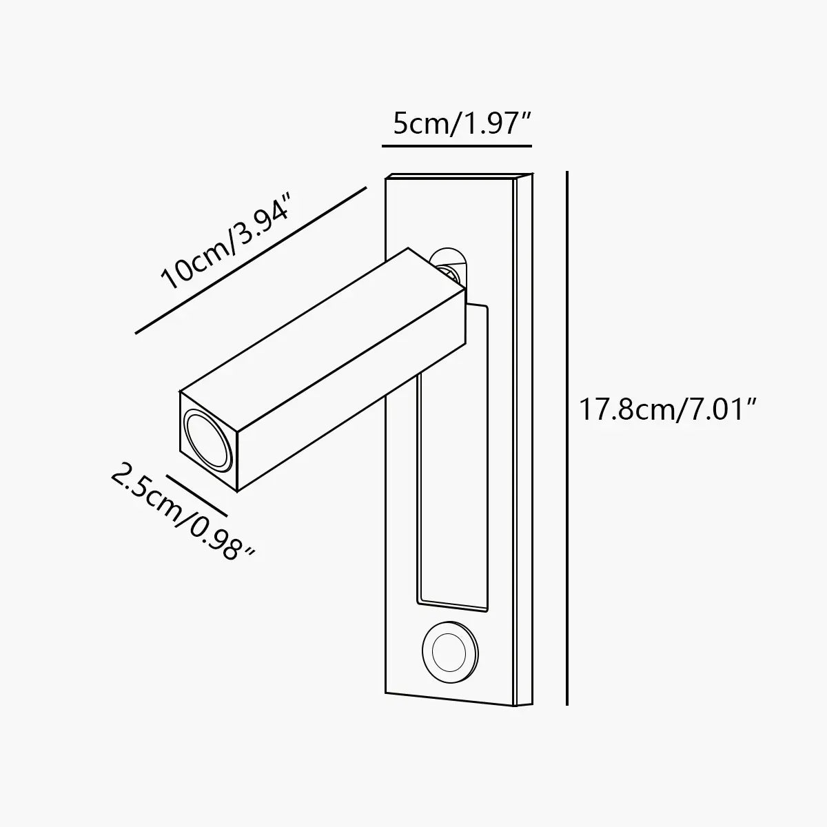 Antizer Embedded Bedside Sconce for Bedroom