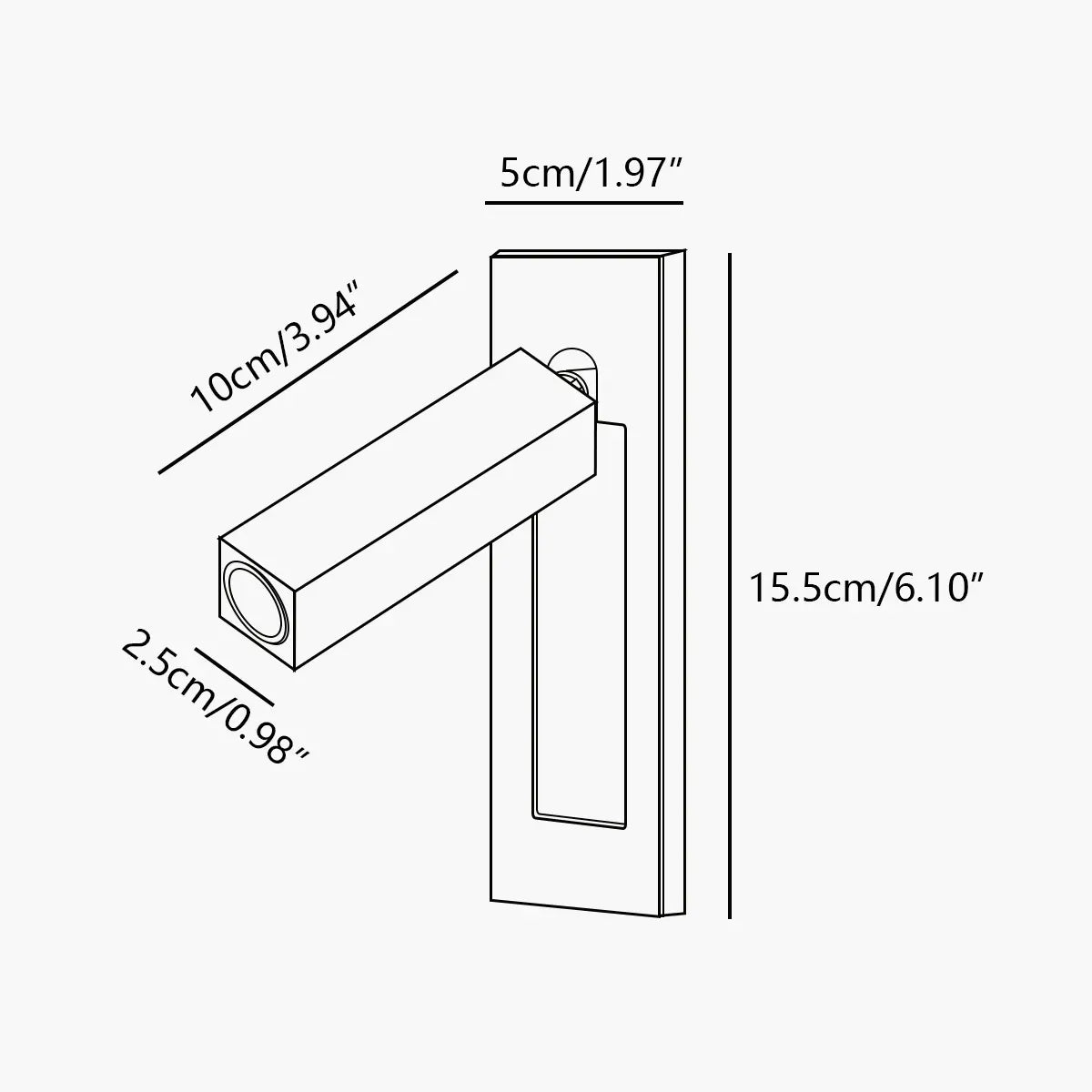 Antizer Embedded Bedside Sconce for Bedroom