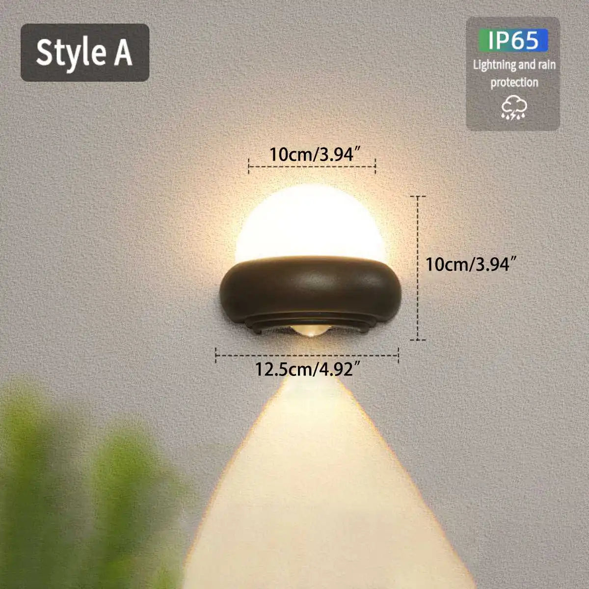 Oval Waterproof Outdoor Wall Light