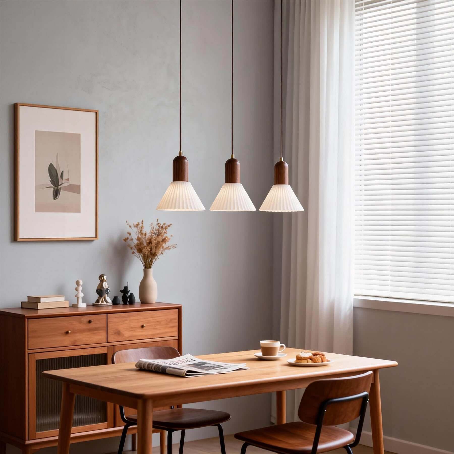 Antizer Modern Cone Cream Pendant Light