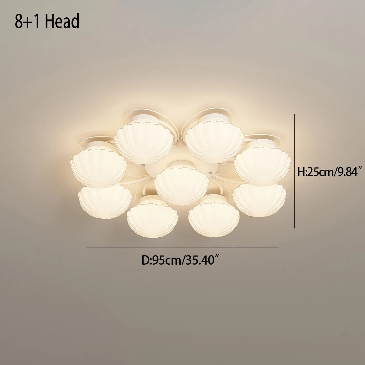 Antizer Creative Flower Living Room Ceiling Lamp