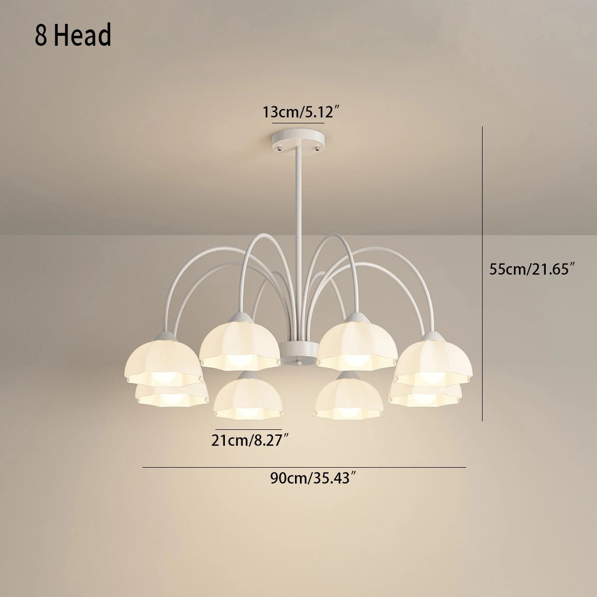 Nordic Modern Light Luxury Flower Chandelier